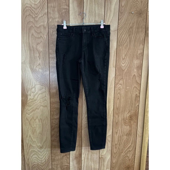 Articles Of Society Denim - Articles of Society Black Distressed Skinny Jeans Size 28 Slim Fit